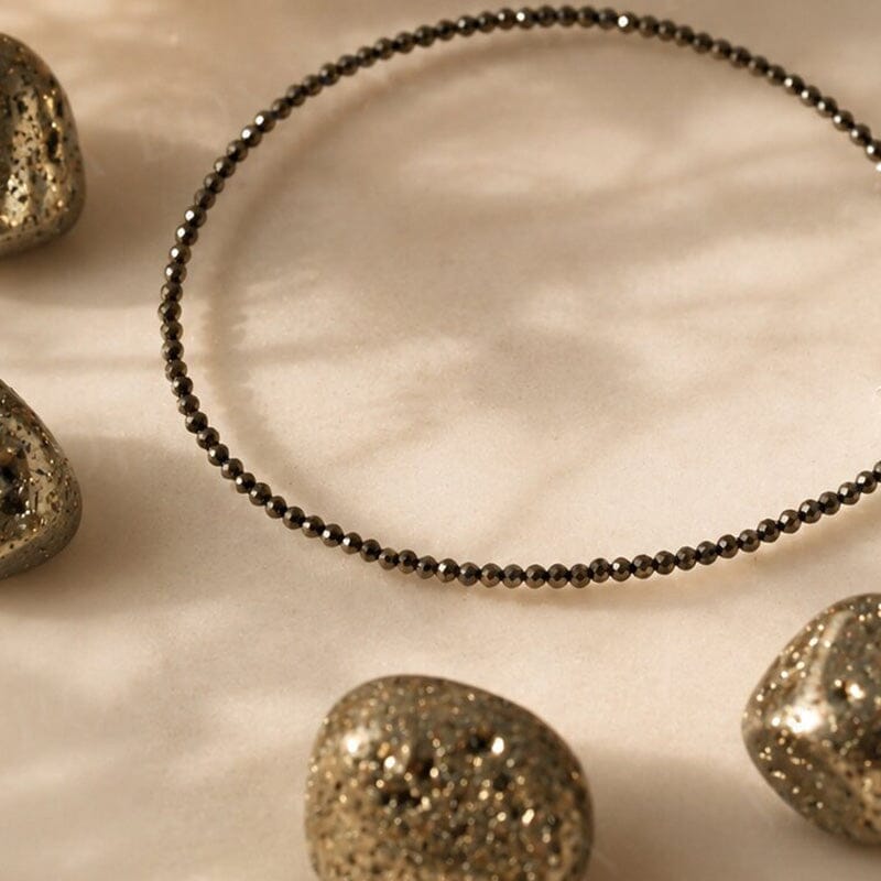 Pyrite Healing Crystal Anklet