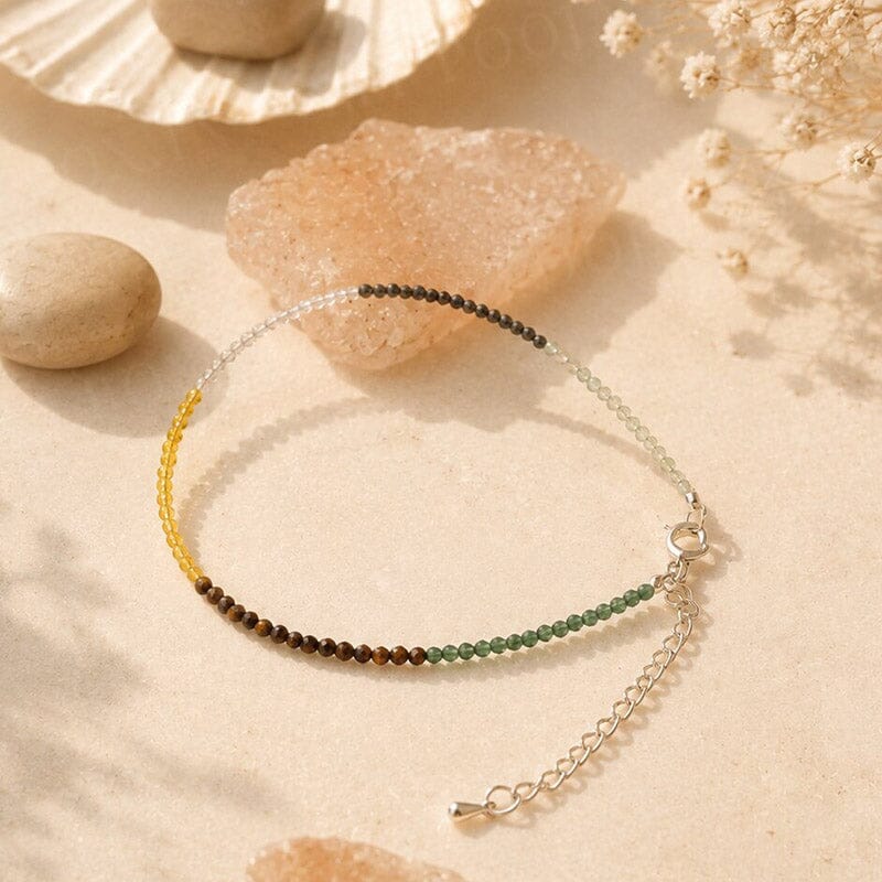 Dhanyog Healing Crystal Anklet