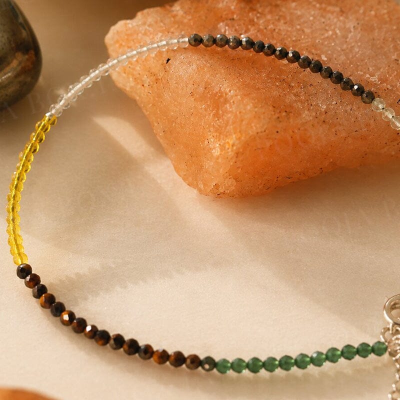 Dhanyog Healing Crystal Anklet