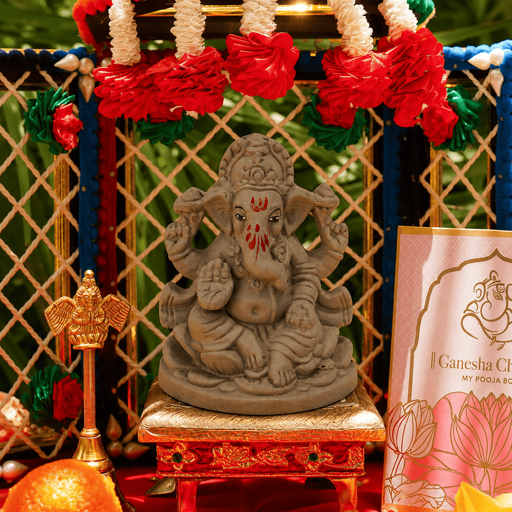 4INCH Vighnaraja Eco-Friendly Ganpati | Plant-A-Ganesha
