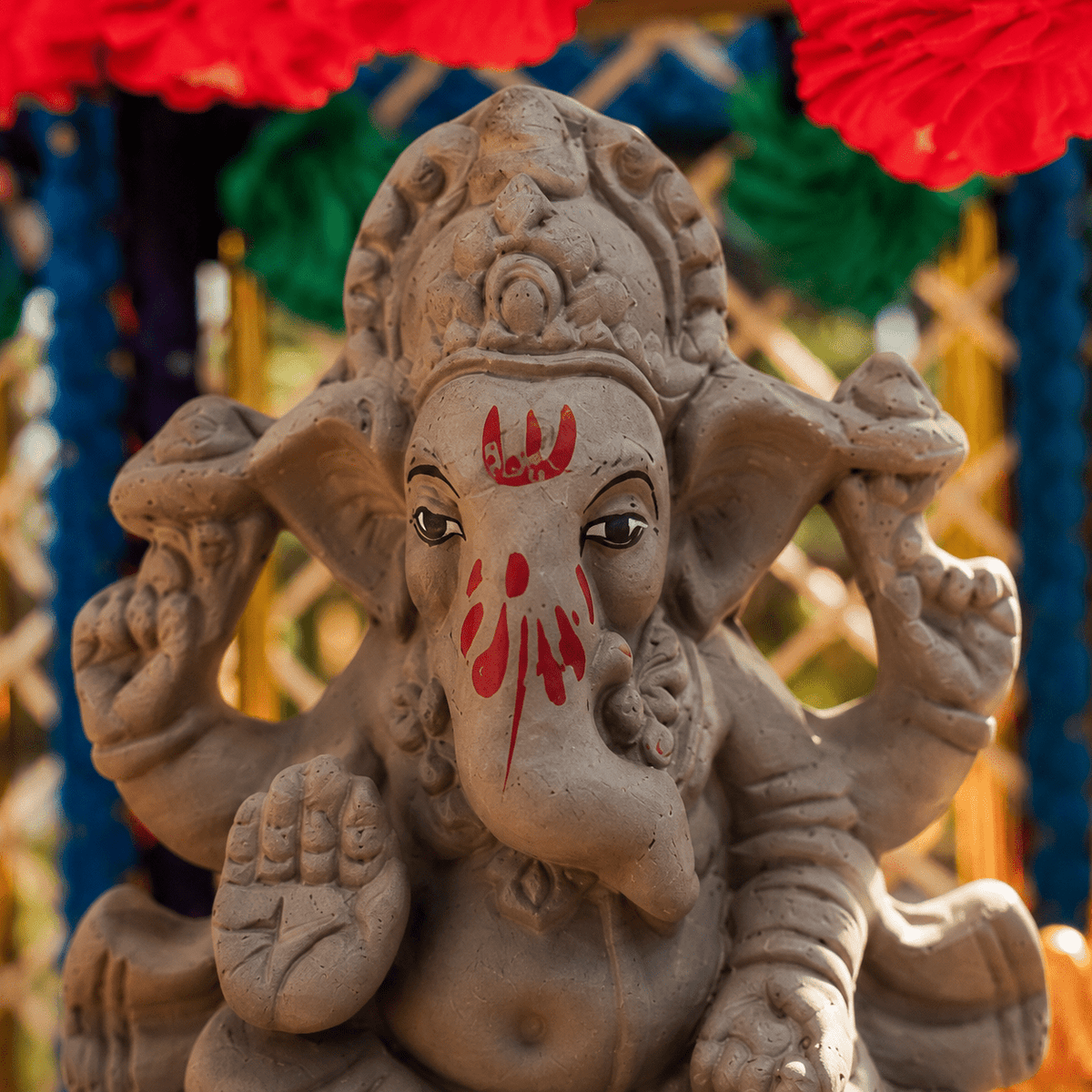 4INCH Vighnaraja Eco-Friendly Ganpati | Plant-A-Ganesha