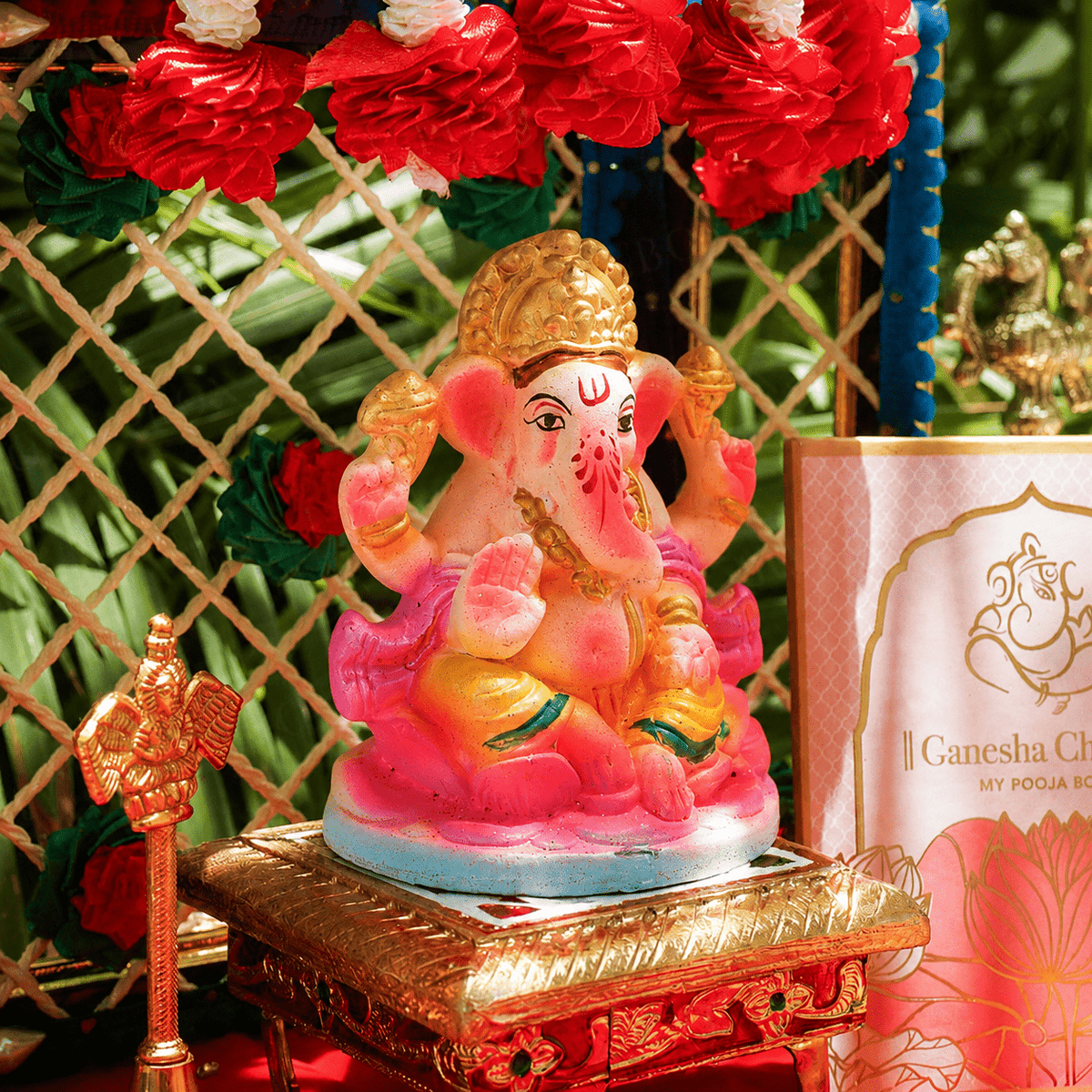 4INCH Vighnaraja Eco-Friendly Ganpati | Plant-A-Ganesha