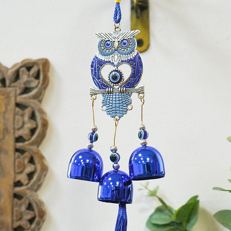 Owl With Evil Eye Door Hanging