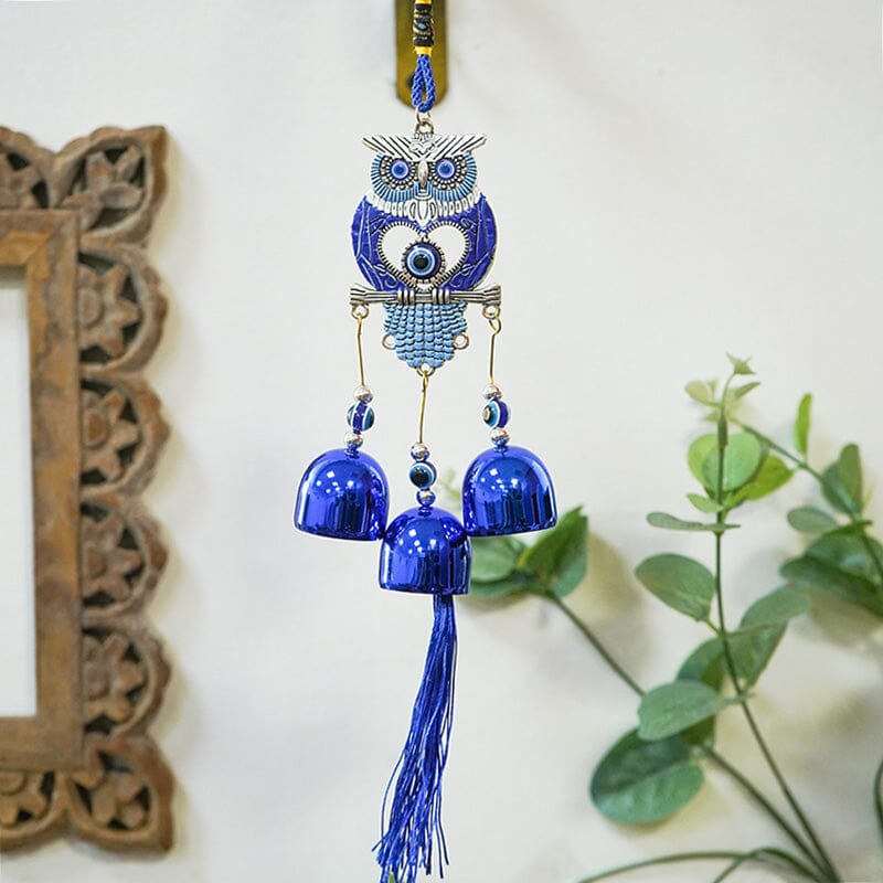 Owl With Evil Eye Door Hanging
