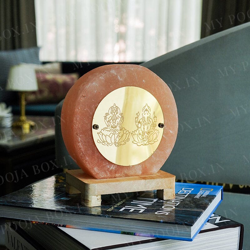 Laxmi Ganesh Handcrafted Himalayan Salt Lamp