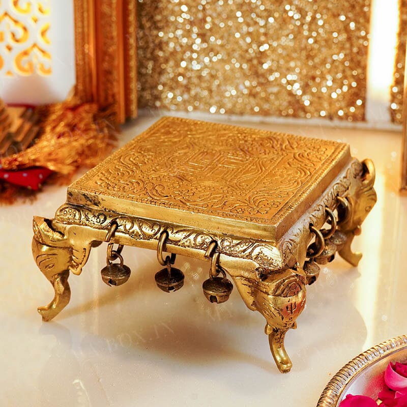 Handcrafted Brass Chowki