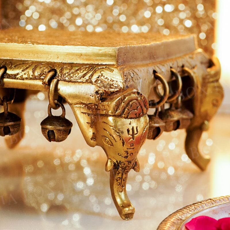 Handcrafted Brass Chowki