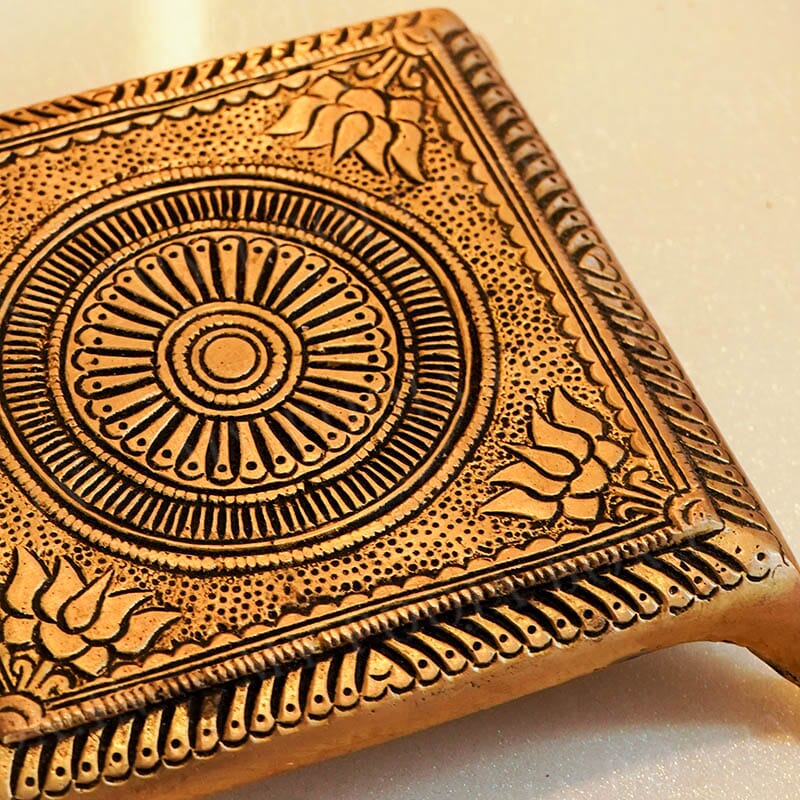 Handcrafted Mini Brass Chowki