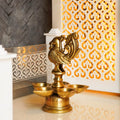 Brass Peacock Diya