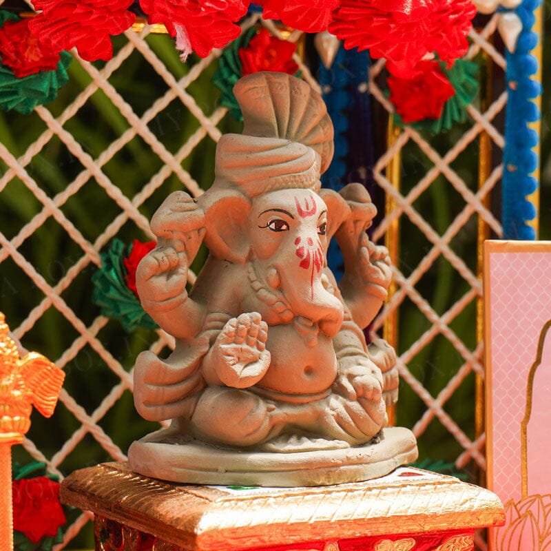 4INCH Ganadhipa Eco-Friendly Ganpati | Plant-A-Ganesha