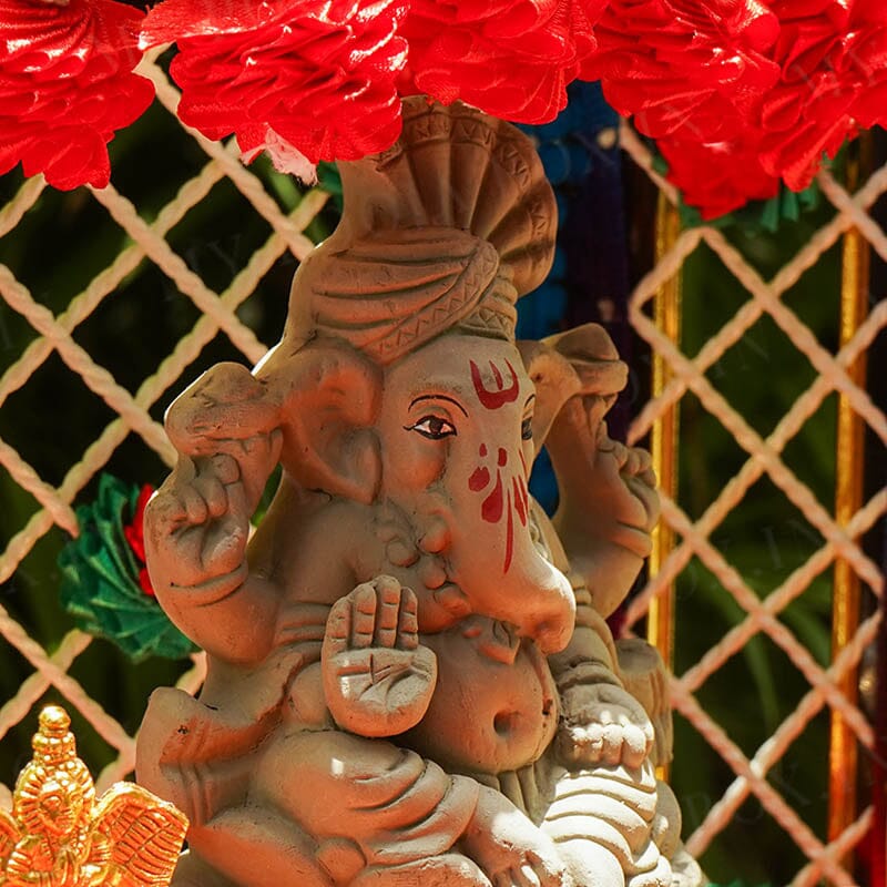 4INCH Eco-Friendly Gajakarna Ganesh | Plant-A-Ganesha