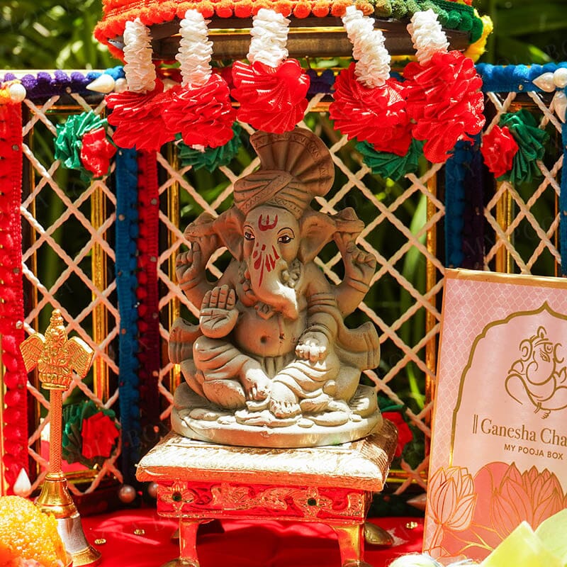 4INCH Eco-Friendly Gajakarna Ganesh | Plant-A-Ganesha