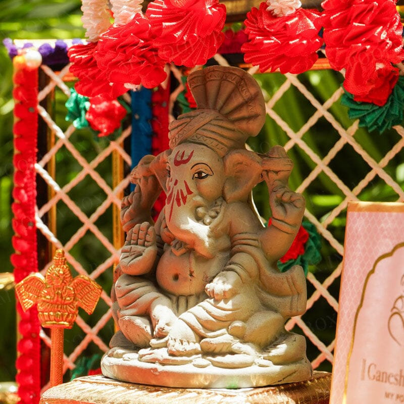 4INCH Eco-Friendly Gajakarna Ganesh | Plant-A-Ganesha
