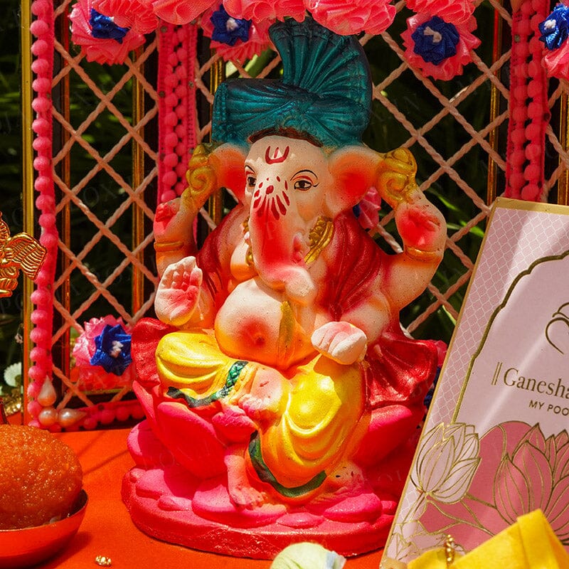 6INCH Eco-Friendly Ekadanta Ganpati | Plant-A-Ganesha