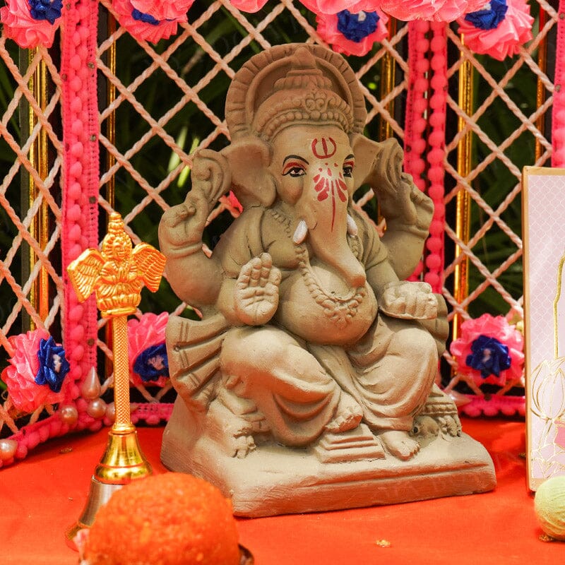 6INCH Muktidaya Eco-Friendly Ganpati | Plant-A-Ganesha