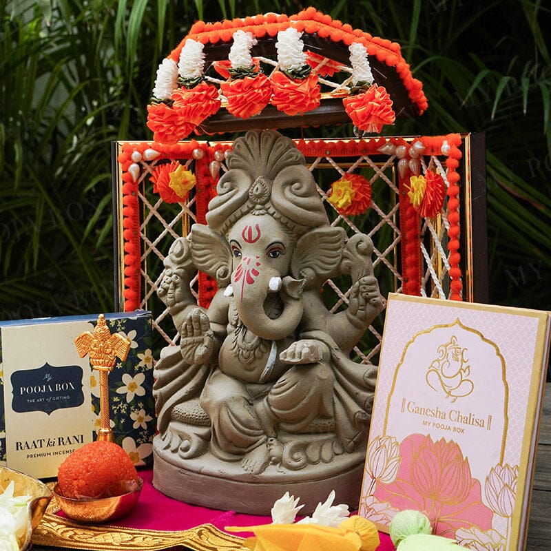 8INCH Lambakarna Eco-Friendly Ganpati | Plant-A-Ganesha
