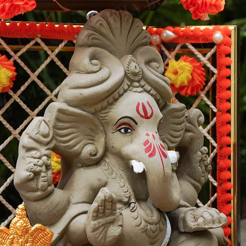 8INCH Lambakarna Eco-Friendly Ganpati | Plant-A-Ganesha