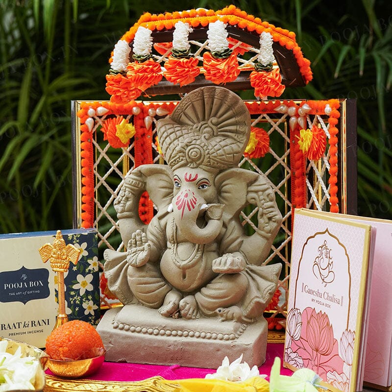 8INCH Sarjanshil Eco-Friendly Ganpati | Plant-A-Ganesha