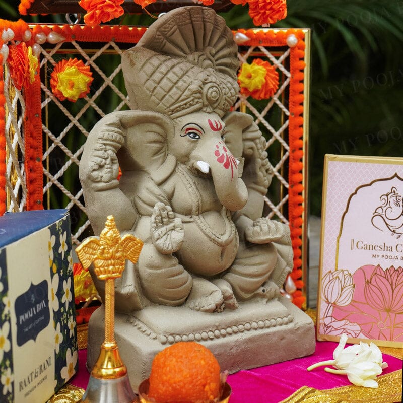 8INCH Sarjanshil Eco-Friendly Ganpati | Plant-A-Ganesha