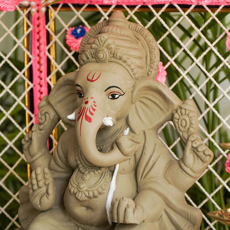 1FEET Rajadhiraj Eco-Friendly Ganpati | Plant-A-Ganesha