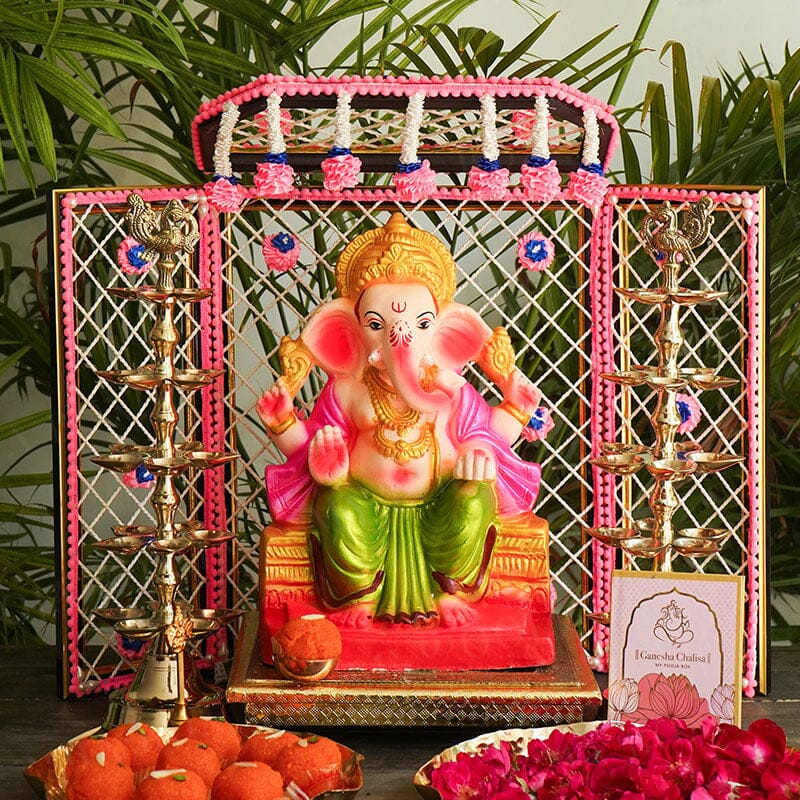 1FEET Rajadhiraj Eco-Friendly Ganpati | Plant-A-Ganesha