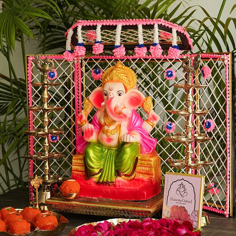 1FEET Rajadhiraj Eco-Friendly Ganpati | Plant-A-Ganesha