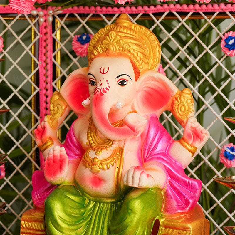 1FEET Rajadhiraj Eco-Friendly Ganpati | Plant-A-Ganesha