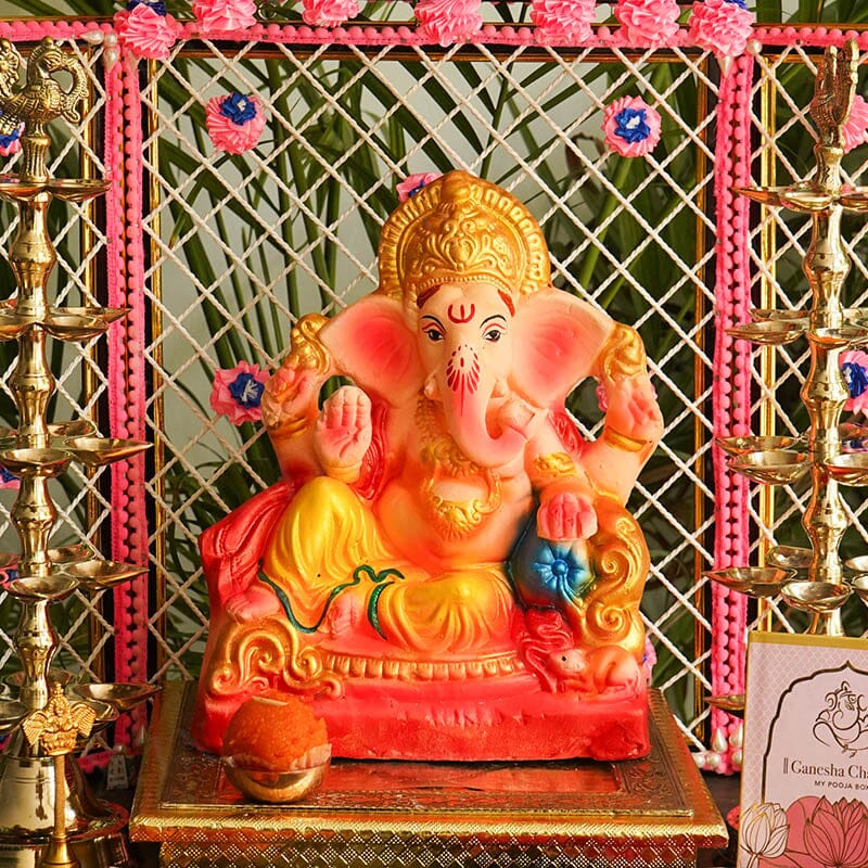 10INCH Aditijaya Eco-Friendly Ganpati | Plant-A-Ganesha