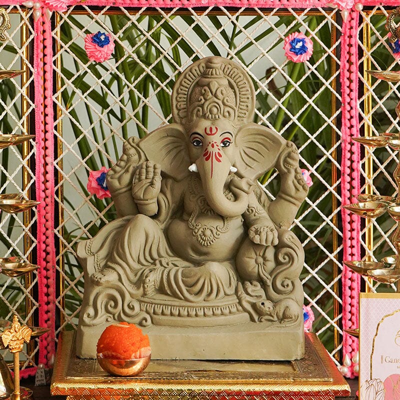 10INCH Aditijaya Eco-Friendly Ganpati | Plant-A-Ganesha