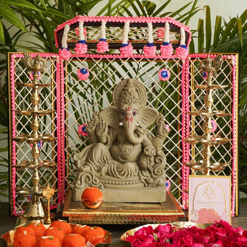 10INCH Aditijaya Eco-Friendly Ganpati | Plant-A-Ganesha
