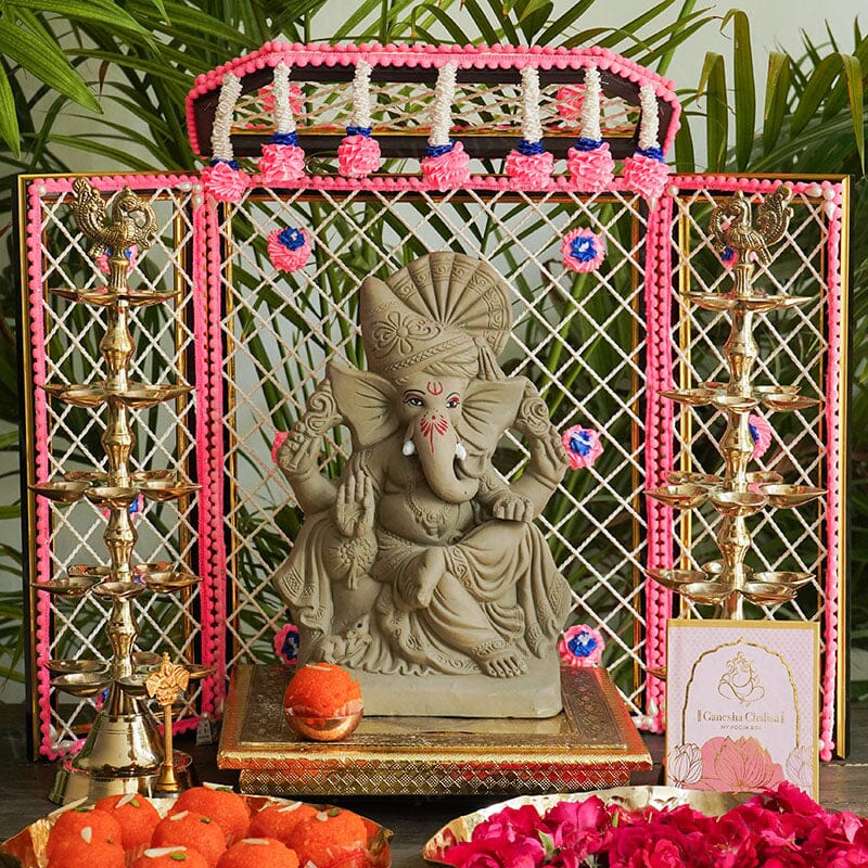 10INCH Sarjanshil Eco-Friendly Ganpati | Plant-A-Ganesha