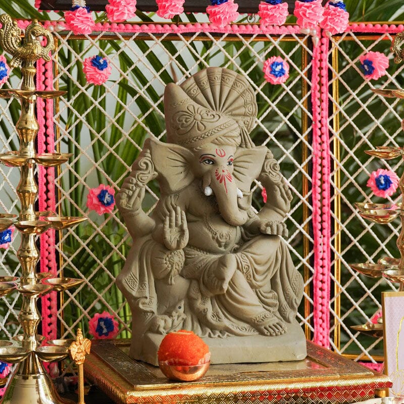 10INCH Sarjanshil Eco-Friendly Ganpati | Plant-A-Ganesha