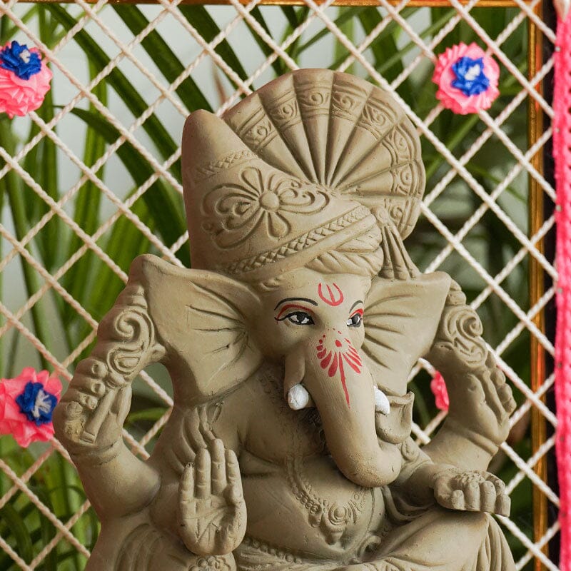 10INCH Sarjanshil Eco-Friendly Ganpati | Plant-A-Ganesha