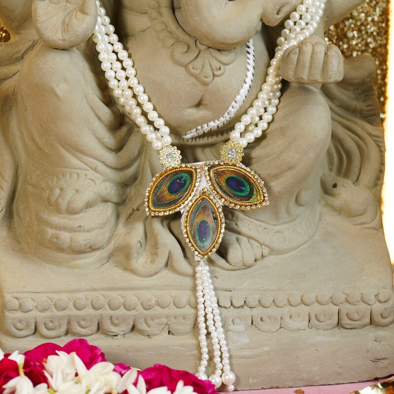Adjustable Handcrafted Peacock Pearl Mala