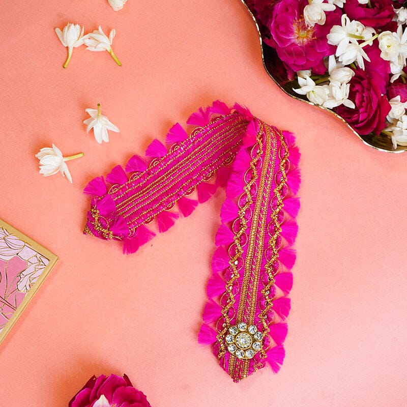 Designer Pink Patka/Dupatta - 30cm