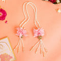 Elegant Blossom Floral Pearl Patka - 55cm