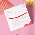 Coral Healing Crystal Rakhi