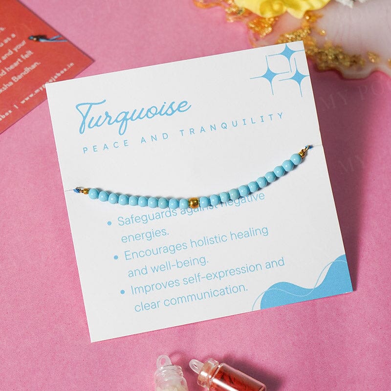 Turquoise Healing Crystal Rakhi