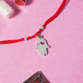 925 Silver Hamsa Hand Rakhi
