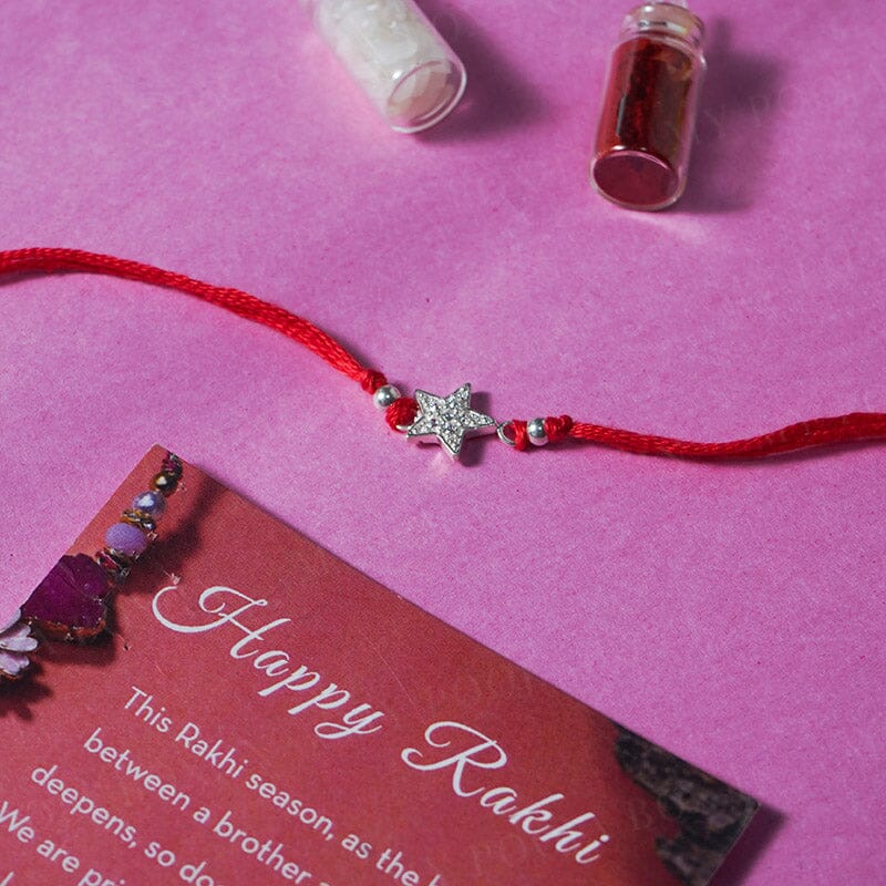 925 Silver Star Rakhi