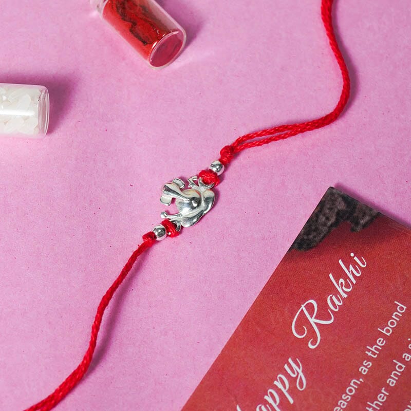925 Silver Ganesha Rakhi