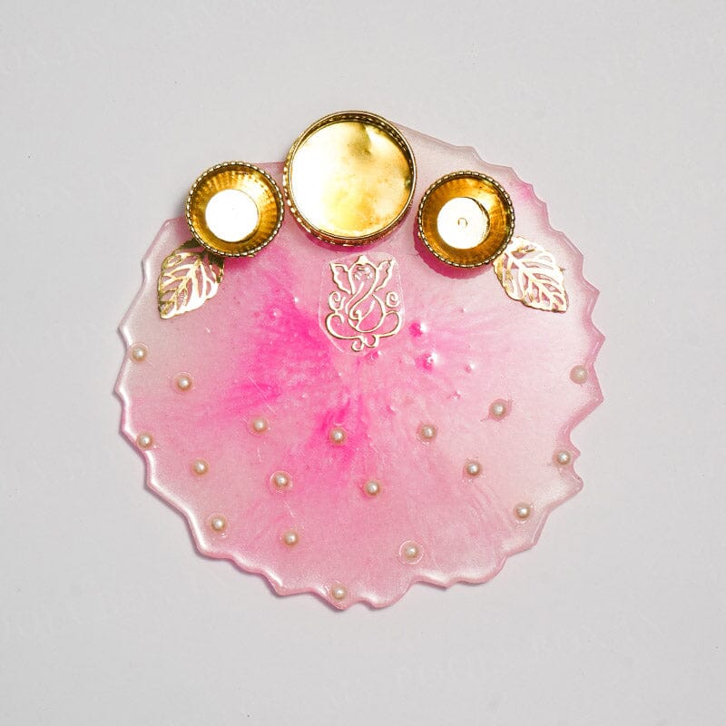 Ganesha Resin Roli Pooja Thali 6"