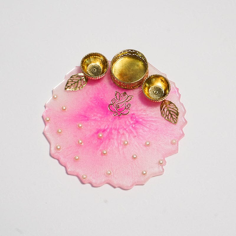 Ganesha Resin Roli Pooja Thali 6"