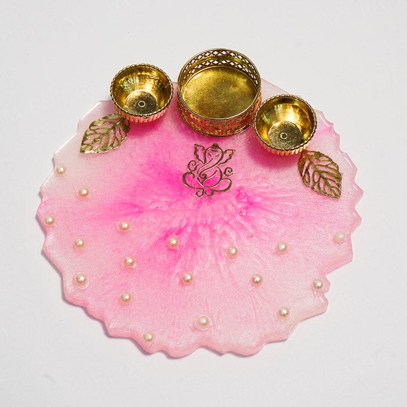 Ganesha Resin Roli Pooja Thali 6"