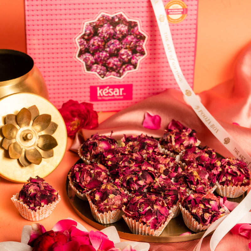 Rose Petal Ladoo Sweet Box 300gms
