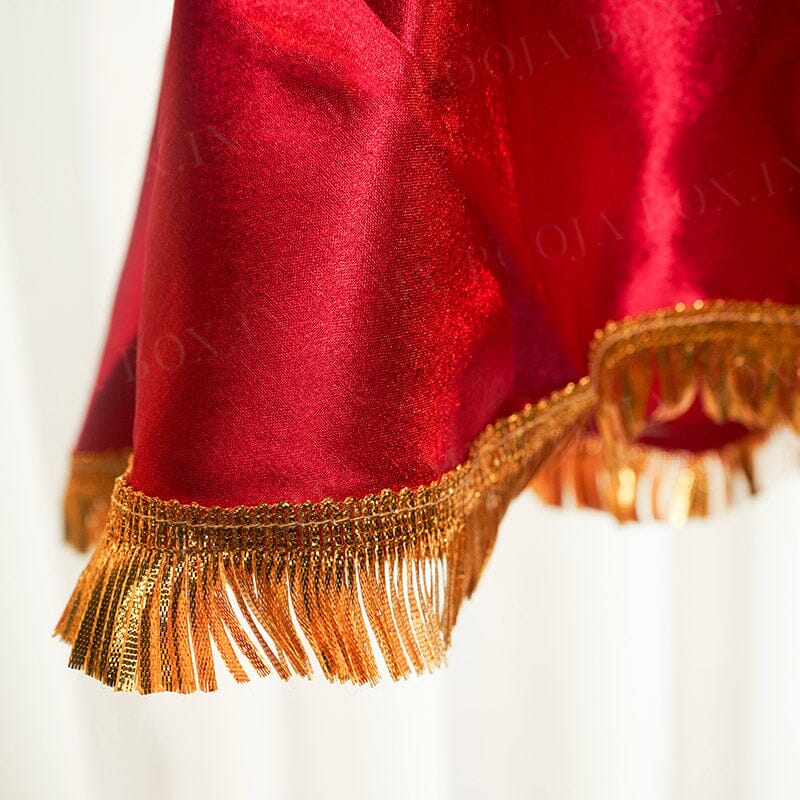 Royal Pink Lachka Lace Thali Cover