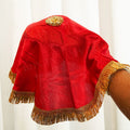 Royal Red Lachka Lace Thali Cover