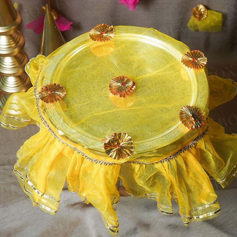 Chandramukhi Yellow Thali Cover