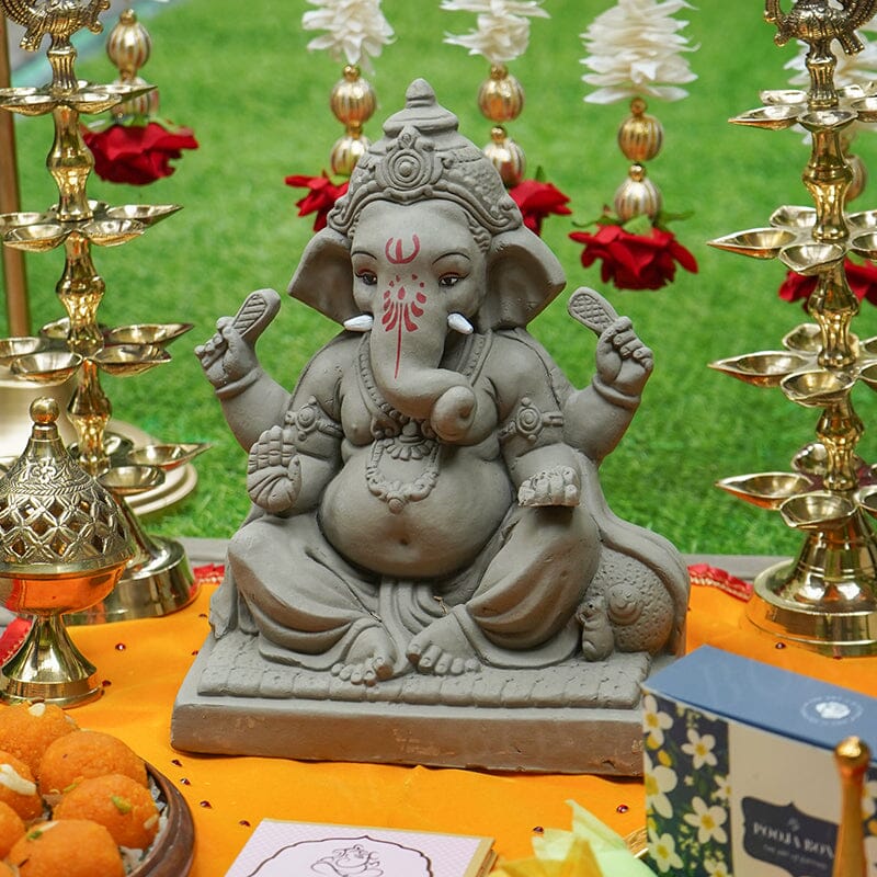 10INCH Mantreshaya Eco-Friendly Ganpati | Plant-A-Ganesha