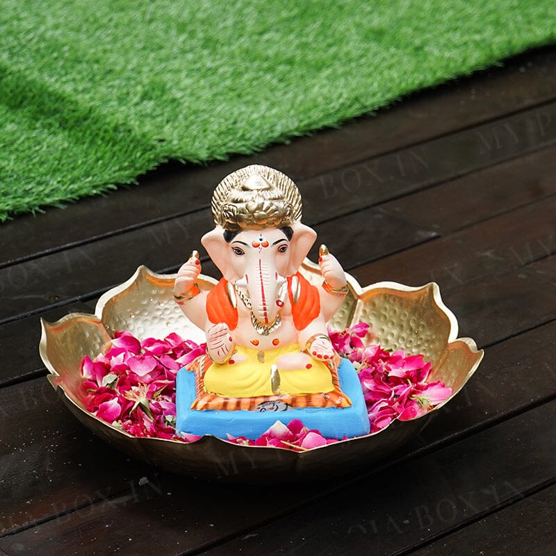 7INCH Eco-Friendly Vighnaraja Ganesh | Plant-A-Ganesha